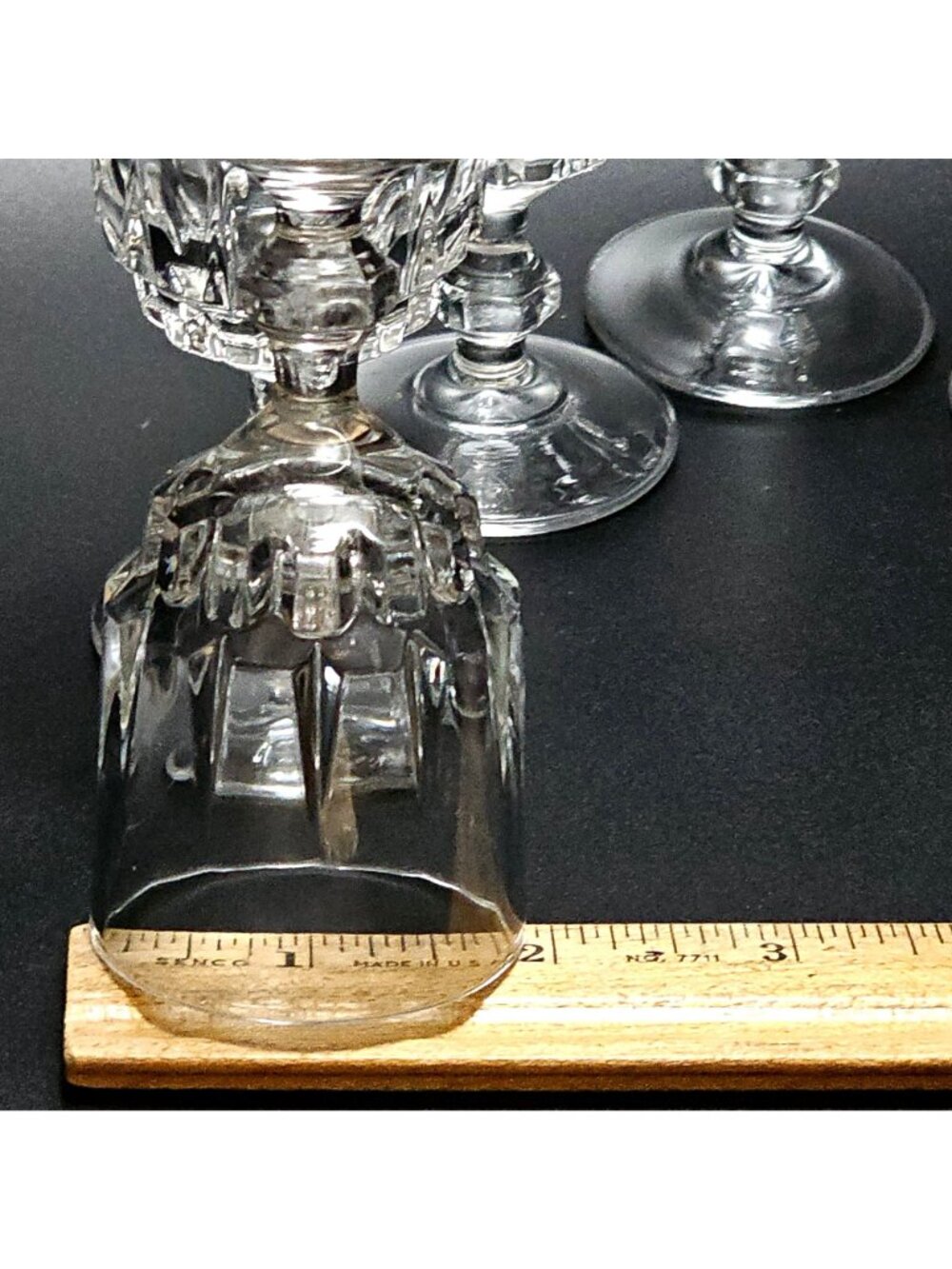 5 Cristal d'Arques Vintage Cordial Glasses 3.75" retro barware 2oz sparkling cry - Picture 4 of 7